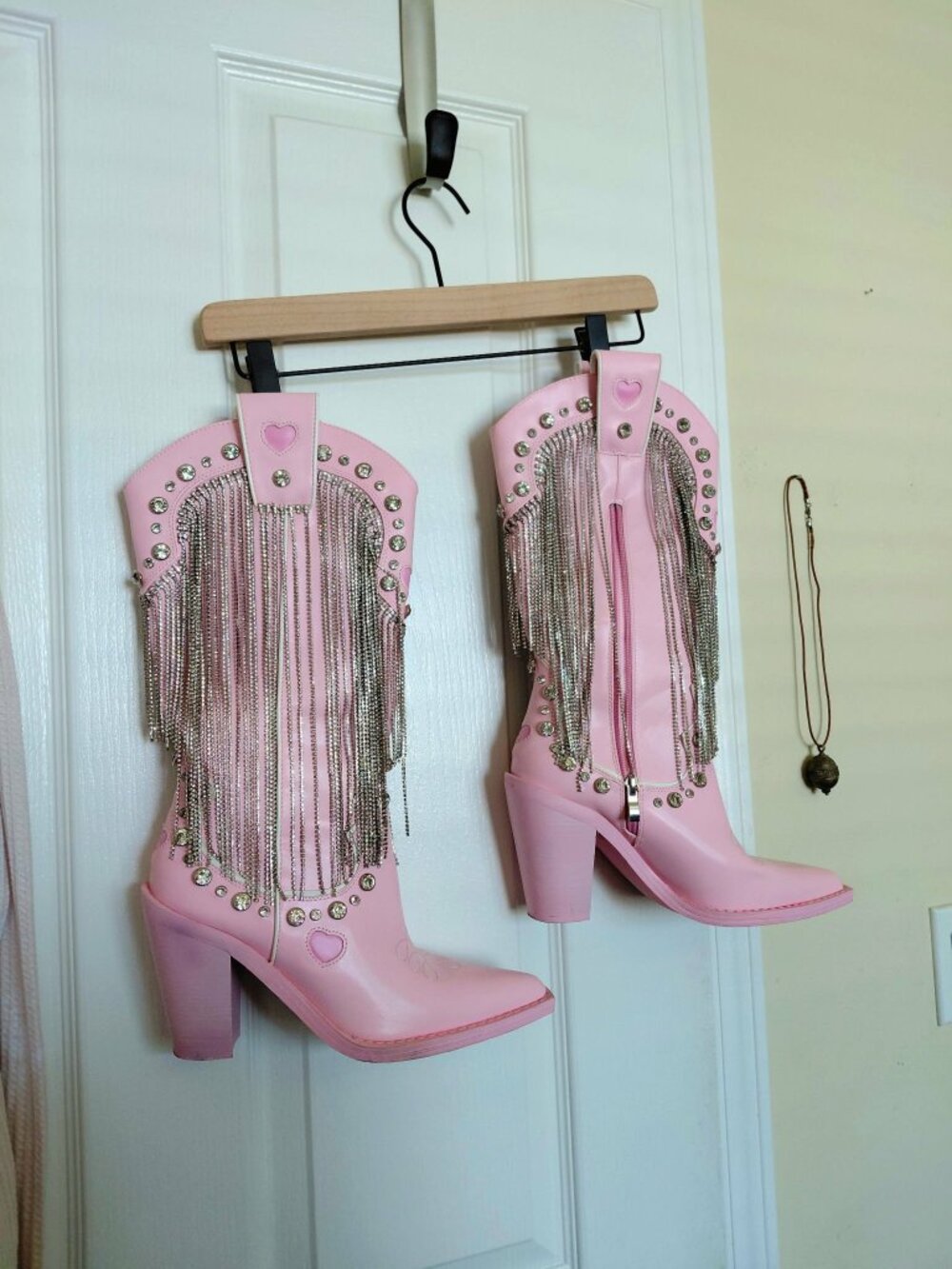 Dolls Kill Pink Cowboy Boots